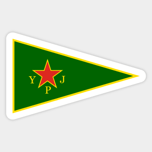 YPJ Flag - Women's Protection Units Sticker